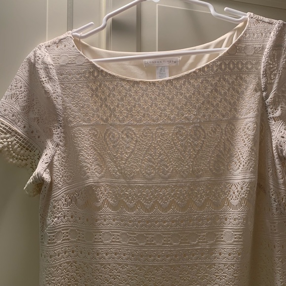 London Times lace cream Dress - Picture 2 of 2